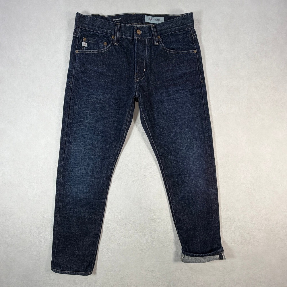 AG Adriano Goldschmied Mens 32x28 The Dylan Slim Skinny Selvedge Denim Jeans